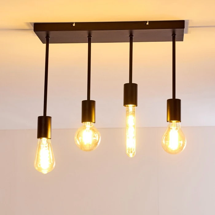 Hofstein Fabius Deckenleuchte Schwarz, 1-flammig 8 Hofstein Fabius Deckenleuchte Schwarz, 1-flammig – Bild 8