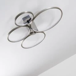 Hofstein Fallo Deckenleuchte LED Chrom, 1-flammig -Bürolampen Verkäufe fallo deckenleuchte h167466 19