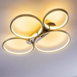 Hofstein Fallo Deckenleuchte LED Chrom, 1-flammig -Bürolampen Verkäufe fallo deckenleuchte h167466 2