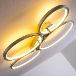 Hofstein Fallo Deckenleuchte LED Chrom, 1-flammig -Bürolampen Verkäufe fallo deckenleuchte h167466 21