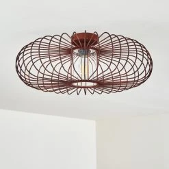 Hofstein Farhus Deckenleuchte Rostfarben, 1-flammig -Bürolampen Verkäufe farhus deckenleuchte h3355879 14