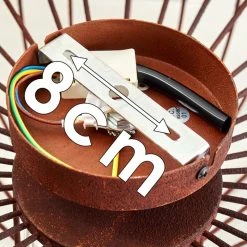 Hofstein Farhus Deckenleuchte Rostfarben, 1-flammig -Bürolampen Verkäufe farhus deckenleuchte h3355879 16