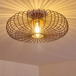 Hofstein Farhus Deckenleuchte Rostfarben, 1-flammig -Bürolampen Verkäufe farhus deckenleuchte h3355879 2