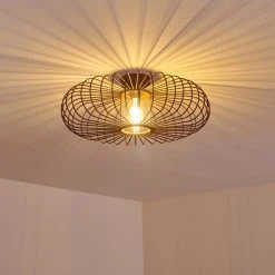 Hofstein Farhus Deckenleuchte Rostfarben, 1-flammig -Bürolampen Verkäufe farhus deckenleuchte h3355879 6