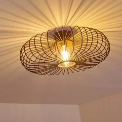 Hofstein Farhus Deckenleuchte Rostfarben, 1-flammig -Bürolampen Verkäufe farhus deckenleuchte h3355879 7