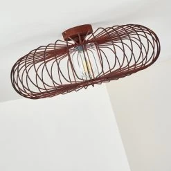 Hofstein Farhus Deckenleuchte Rostfarben, 1-flammig -Bürolampen Verkäufe farhus deckenleuchte h3355879 8