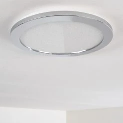 Hofstein Fasola Deckenleuchte LED Nickel gl&auml;nzend, 1-flammig -Bürolampen Verkäufe fasola deckenleuchte h3266083 do4 14