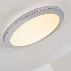 Hofstein Fasola Deckenleuchte LED Nickel gl&auml;nzend, 1-flammig -Bürolampen Verkäufe fasola deckenleuchte h3266083 do4 5