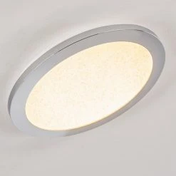Hofstein Fasola Deckenleuchte LED Nickel gl&auml;nzend, 1-flammig -Bürolampen Verkäufe fasola deckenleuchte h3266083 do4 9