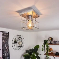 Hofstein Fevaag Deckenleuchte Silber, 1-flammig -Bürolampen Verkäufe fevaag deckenleuchte h3441398 7