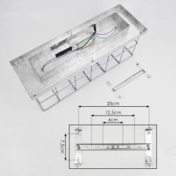 Hofstein Fevaag Deckenleuchte Chrom, Silber, 3-flammig -Bürolampen Verkäufe fevaag deckenleuchte h3442494 4