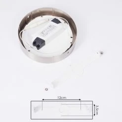 Hofstein Finsrud Deckenleuchte LED Nickel-Matt, 1-flammig -Bürolampen Verkäufe finsrud deckenleuchte h3427392 4