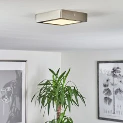 Hofstein Finsrud Deckenleuchte LED Nickel-Matt, 1-flammig 19 Hofstein Finsrud Deckenleuchte LED Nickel-Matt, 1-flammig -Bürolampen Verkäufe finsrud deckenleuchte h3427408 8