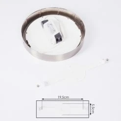 Hofstein Finsrud Deckenleuchte LED Nickel-Matt, 1-flammig 15 Hofstein Finsrud Deckenleuchte LED Nickel-Matt, 1-flammig -Bürolampen Verkäufe finsrud deckenleuchte h3427439 4