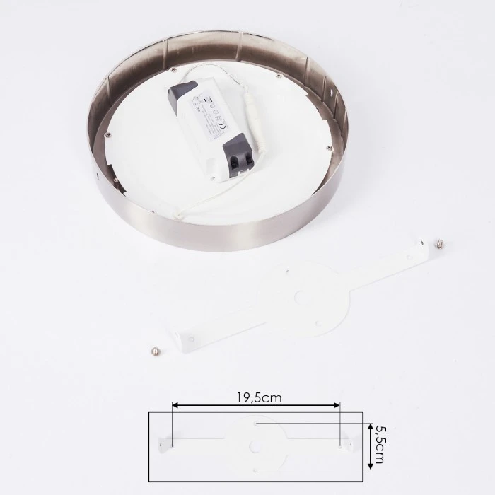 Hofstein Finsrud Deckenleuchte LED Nickel-Matt, 1-flammig 5 Hofstein Finsrud Deckenleuchte LED Nickel-Matt, 1-flammig – Bild 5