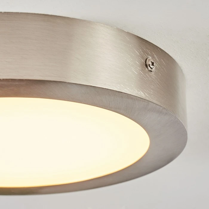 Hofstein Finsrud Deckenleuchte LED Nickel-Matt, 1-flammig 6 Hofstein Finsrud Deckenleuchte LED Nickel-Matt, 1-flammig – Bild 6