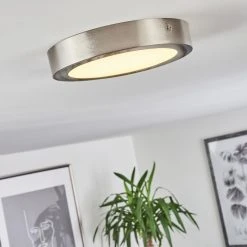 Hofstein Finsrud Deckenleuchte LED Nickel-Matt, 1-flammig 17 Hofstein Finsrud Deckenleuchte LED Nickel-Matt, 1-flammig -Bürolampen Verkäufe finsrud deckenleuchte h3427439 6