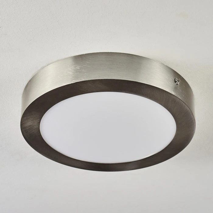 Hofstein Finsrud Deckenleuchte LED Nickel-Matt, 1-flammig 8 Hofstein Finsrud Deckenleuchte LED Nickel-Matt, 1-flammig – Bild 8