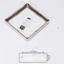 Hofstein Finsrud Deckenleuchte LED Nickel-Matt, 1-flammig -Bürolampen Verkäufe finsrud deckenleuchte h3427446 4