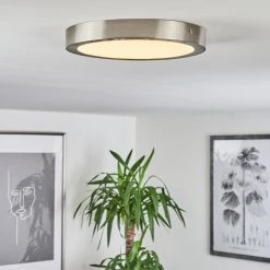 Hofstein Finsrud Deckenleuchte LED Nickel-Matt, 1-flammig 17 Hofstein Finsrud Deckenleuchte LED Nickel-Matt, 1-flammig -Bürolampen Verkäufe finsrud deckenleuchte h3427477 6
