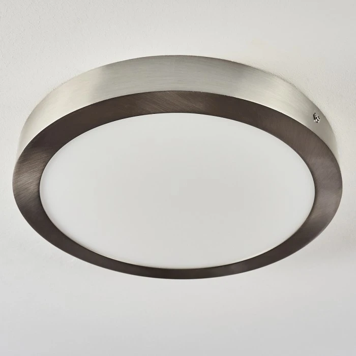 Hofstein Finsrud Deckenleuchte LED Nickel-Matt, 1-flammig 8 Hofstein Finsrud Deckenleuchte LED Nickel-Matt, 1-flammig – Bild 8