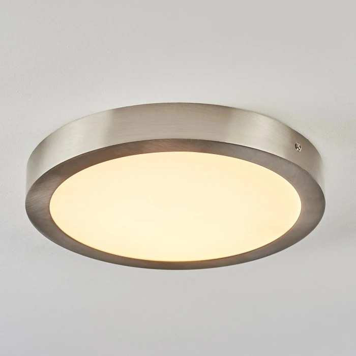 Hofstein Finsrud Deckenleuchte LED Nickel-Matt, 1-flammig 9 Hofstein Finsrud Deckenleuchte LED Nickel-Matt, 1-flammig – Bild 9