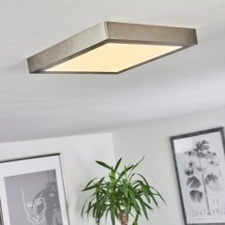 Hofstein Finsrud Deckenleuchte LED Nickel-Matt, 1-flammig