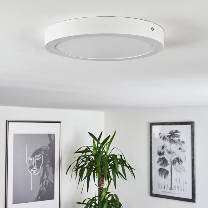 Hofstein Finsrud Deckenleuchte LED Weiß, 1-flammig 2 Hofstein Finsrud Deckenleuchte LED Weiß, 1-flammig – Bild 2