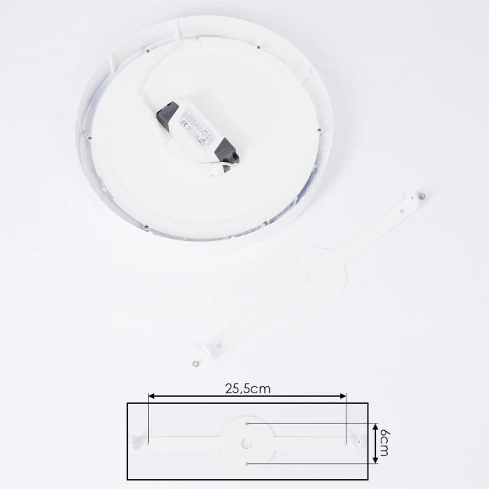 Hofstein Finsrud Deckenleuchte LED Weiß, 1-flammig 5 Hofstein Finsrud Deckenleuchte LED Weiß, 1-flammig – Bild 5