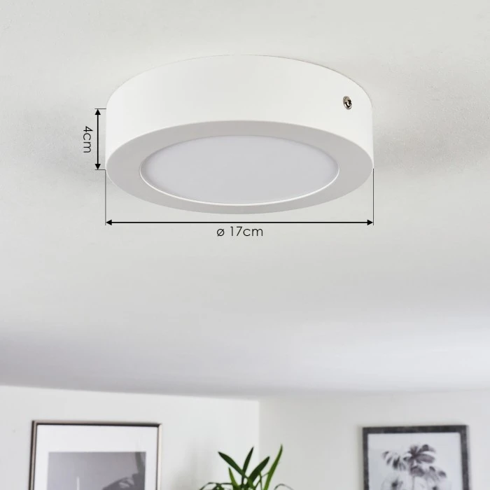 Hofstein Finsrud Deckenleuchte LED Weiß, 1-flammig 4 Hofstein Finsrud Deckenleuchte LED Weiß, 1-flammig – Bild 4