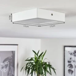 Hofstein Finsrud Deckenleuchte LED Weiß, 1-flammig -Bürolampen Verkäufe finsrud deckenleuchte h3436301 3