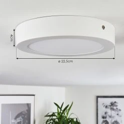 Hofstein Finsrud Deckenleuchte LED Weiß, 1-flammig -Bürolampen Verkäufe finsrud deckenleuchte h3436325 3