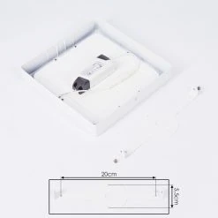 Hofstein Finsrud Deckenleuchte LED Weiß, 1-flammig -Bürolampen Verkäufe finsrud deckenleuchte h3436349 4