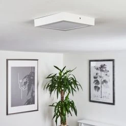 Hofstein Finsrud Deckenleuchte LED Weiß, 1-flammig -Bürolampen Verkäufe finsrud deckenleuchte h3436349 9