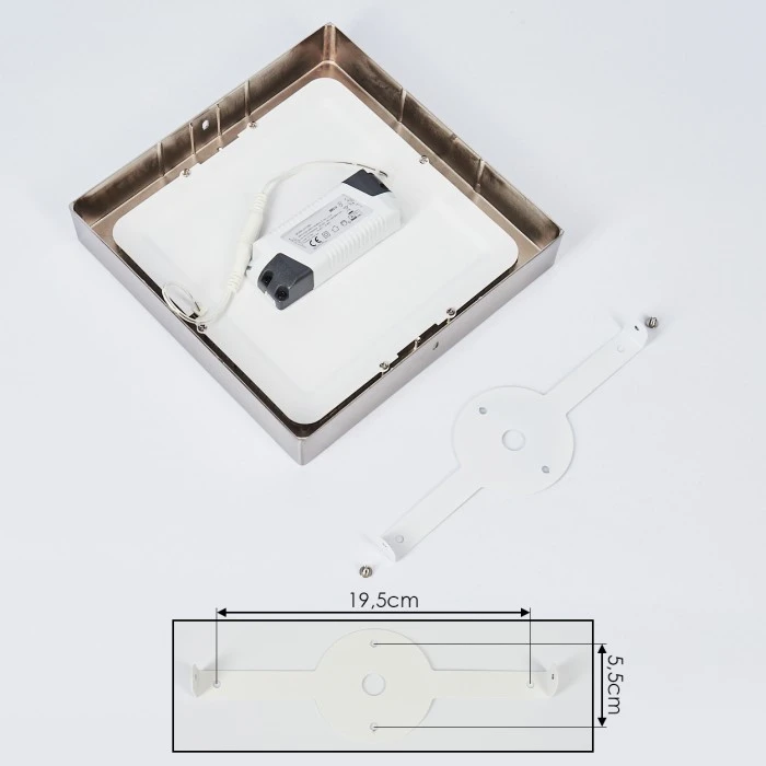 Hofstein Finsrud Deckenleuchte LED Nickel-Matt, 1-flammig 5 Hofstein Finsrud Deckenleuchte LED Nickel-Matt, 1-flammig – Bild 5