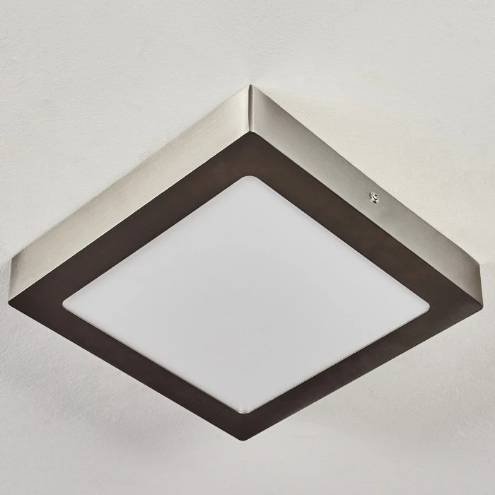 Hofstein Finsrud Deckenleuchte LED Nickel-Matt, 1-flammig 8 Hofstein Finsrud Deckenleuchte LED Nickel-Matt, 1-flammig – Bild 8