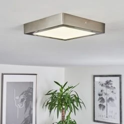 Hofstein Finsrud Deckenleuchte LED Nickel-Matt, 1-flammig -Bürolampen Verkäufe finsrud deckenleuchte h3436622 6