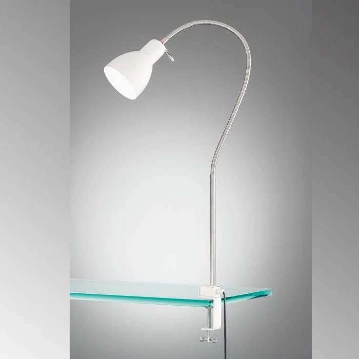 Honsel Leuchten Fischer & Honsel Lolland Klemmleuchte Cremefarben, 1-flammig 1 Honsel Leuchten Fischer & Honsel Lolland Klemmleuchte Cremefarben, 1-flammig