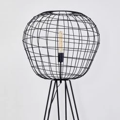 Hofstein Flambeau Stehleuchte Schwarz, 1-flammig -Bürolampen Verkäufe flambeau stehleuchte h3352991 14