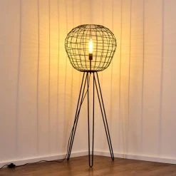 Hofstein Flambeau Stehleuchte Schwarz, 1-flammig -Bürolampen Verkäufe flambeau stehleuchte h3352991 3