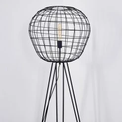 Hofstein Flambeau Stehleuchte Schwarz, 1-flammig -Bürolampen Verkäufe flambeau stehleuchte h3352991 5