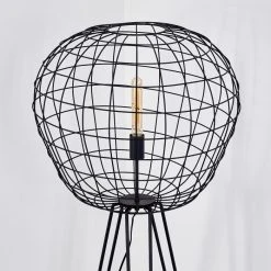 Hofstein Flambeau Stehleuchte Schwarz, 1-flammig -Bürolampen Verkäufe flambeau stehleuchte h3352991 6