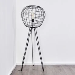 Hofstein Flambeau Stehleuchte Schwarz, 1-flammig -Bürolampen Verkäufe flambeau stehleuchte h3352991 9