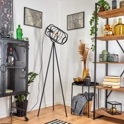 Hofstein Flambeau Stehleuchte Schwarz, 1-flammig -Bürolampen Verkäufe flambeau stehleuchte h3353158 11