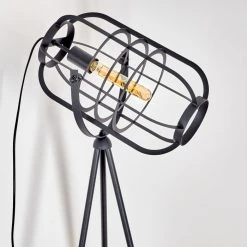 Hofstein Flambeau Stehleuchte Schwarz, 1-flammig -Bürolampen Verkäufe flambeau stehleuchte h3353158 7