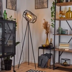 Hofstein Flambeau Stehleuchte Schwarz, 1-flammig -Bürolampen Verkäufe flambeau stehleuchte h3353158 8