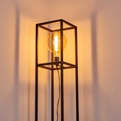 Hofstein Flambeau Stehleuchte Schwarz, 1-flammig -Bürolampen Verkäufe flambeau stehleuchte h3361993 13