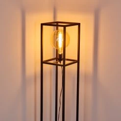 Hofstein Flambeau Stehleuchte Schwarz, 1-flammig -Bürolampen Verkäufe flambeau stehleuchte h3361993 2