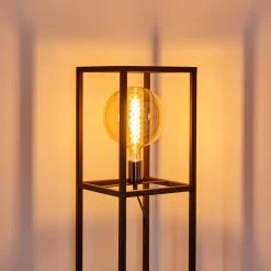 Hofstein Flambeau Stehleuchte Schwarz, 1-flammig -Bürolampen Verkäufe flambeau stehleuchte h3361993 6