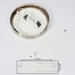 Hofstein Fnsrud Deckenleuchte LED Nickel-Matt, 1-flammig -Bürolampen Verkäufe fnsrud deckenleuchte h3436592 4